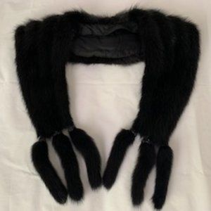 Vintage Black Mink Collar